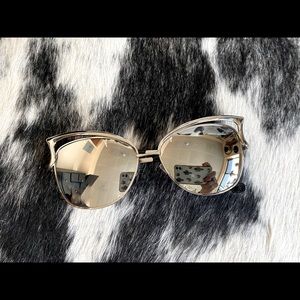 Cat eye mirror sunglass